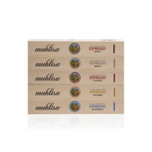 muhlisa espresso 5er kapselkaffee set (50 kapseln)