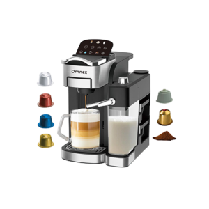 omnex ox pro2 kapsel und gemahlene kaffee espressomaschine