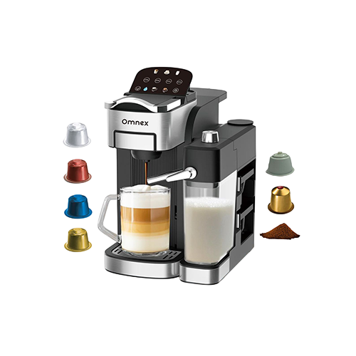 omnex ox pro2 kapsel und gemahlene kaffee espressomaschine